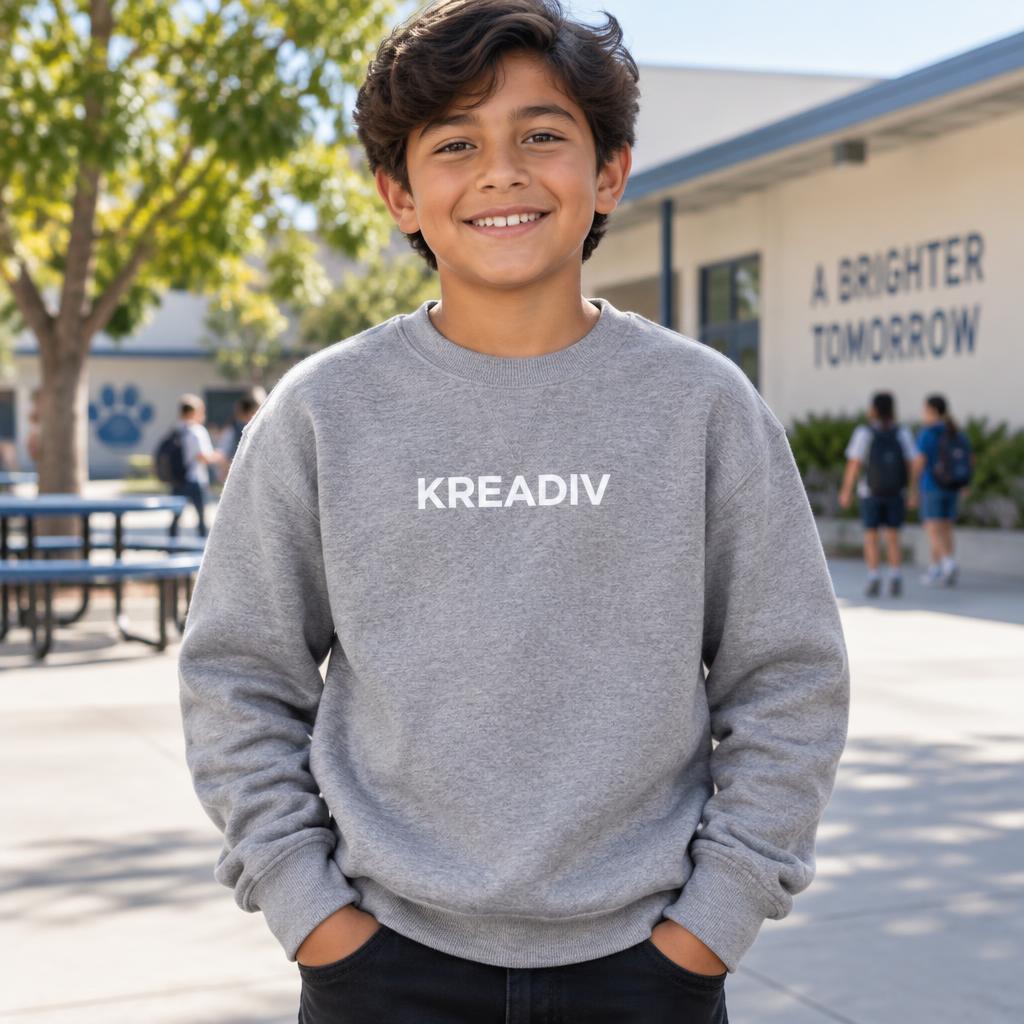 Crewneck Sweatshirts example with the Kreadiv logo