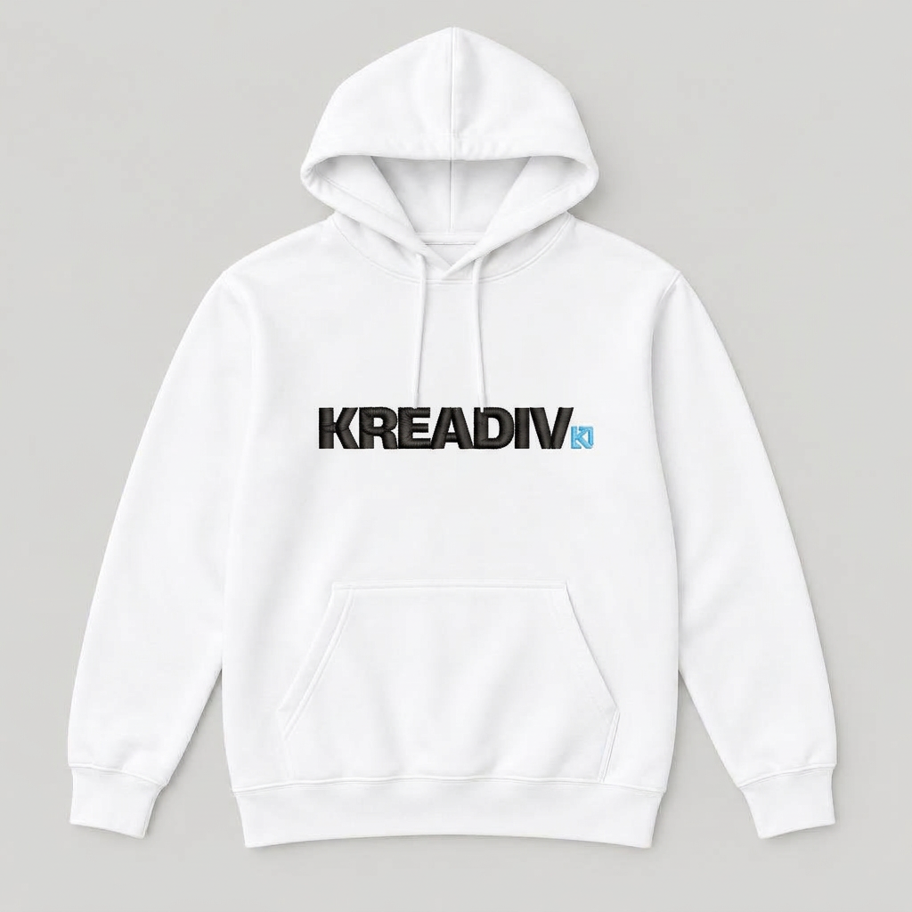 Basic Hoodie with the Kreadiv logo, Embroidery