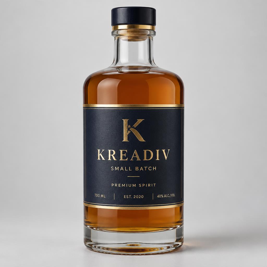 Roll Labels example with the Kreadiv logo