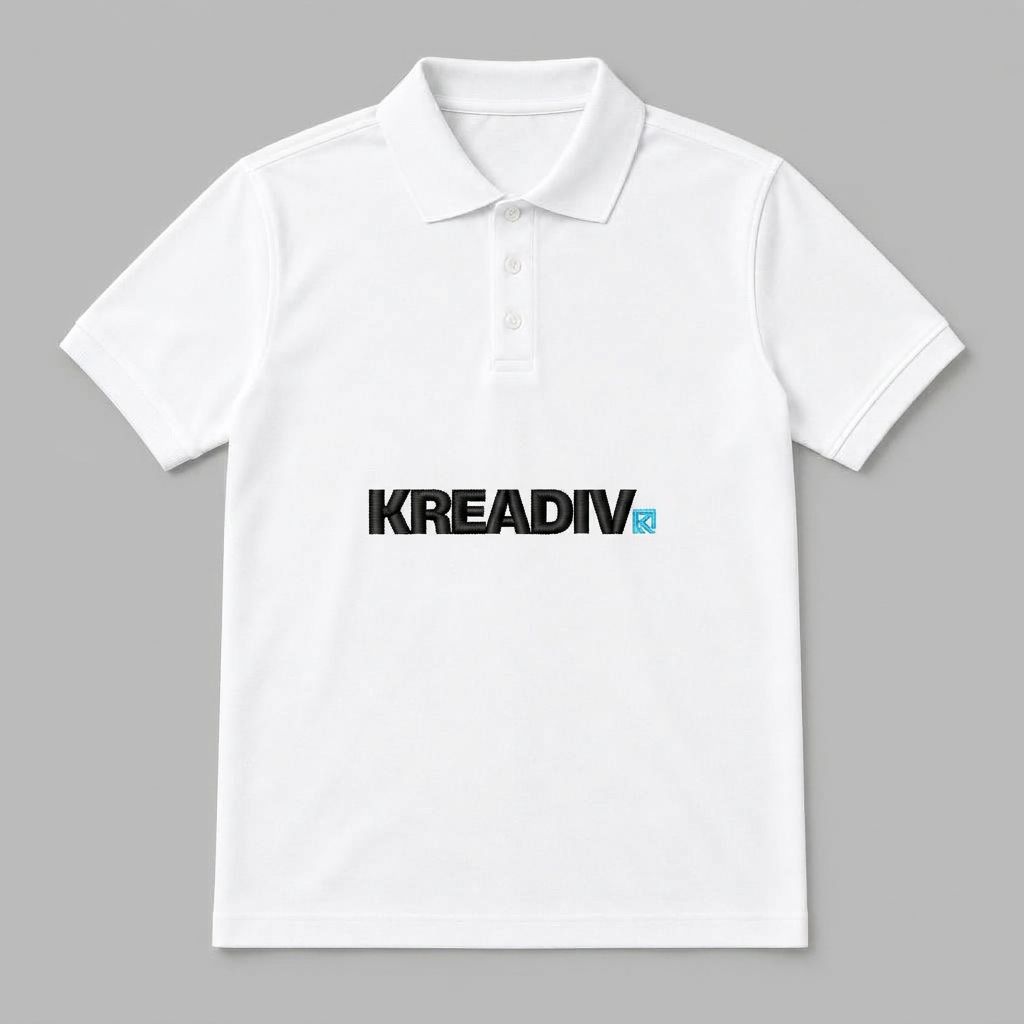 Polo Shirts with the Kreadiv logo, Embroidery