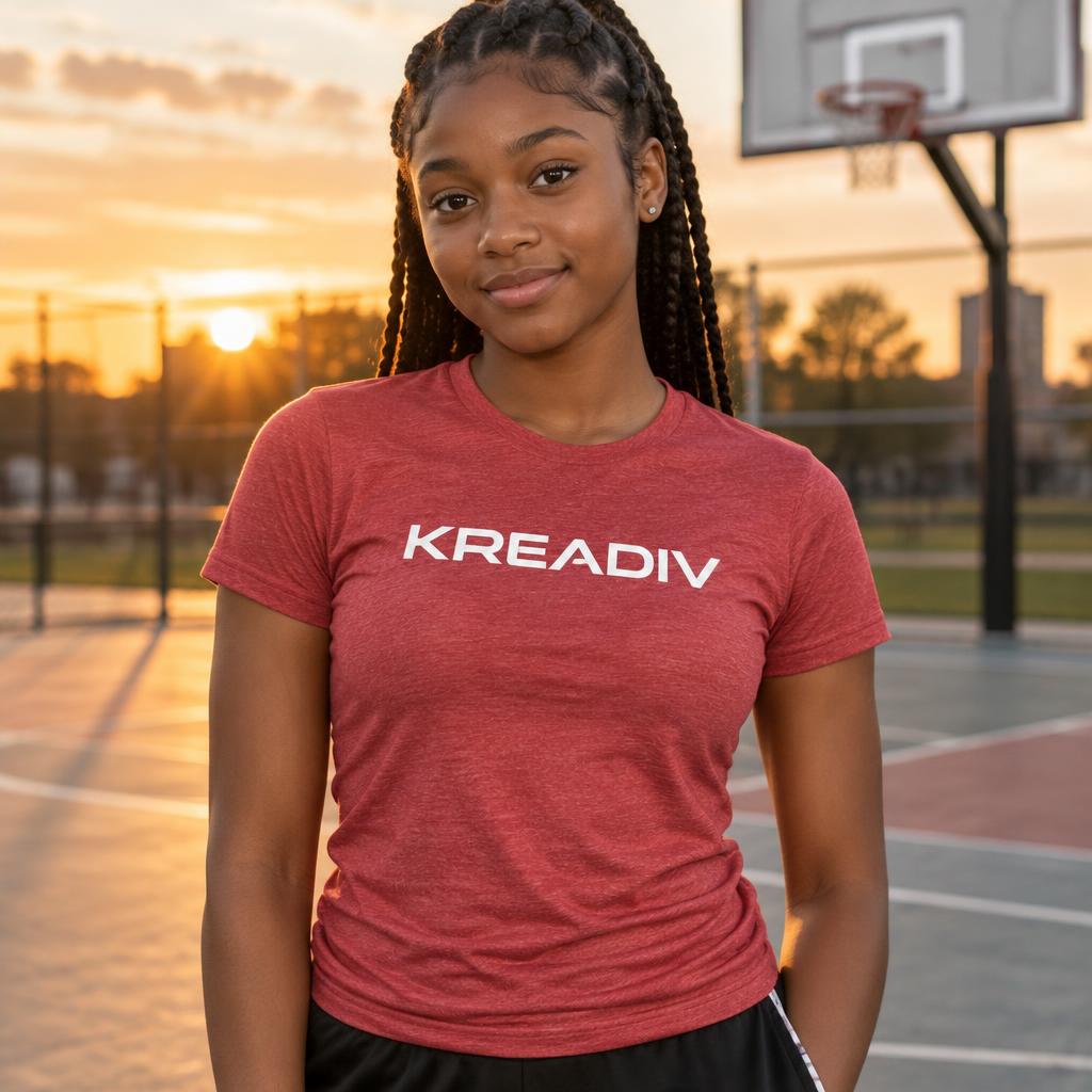 Premium T-Shirt (Bella + Canvas) example with the Kreadiv logo