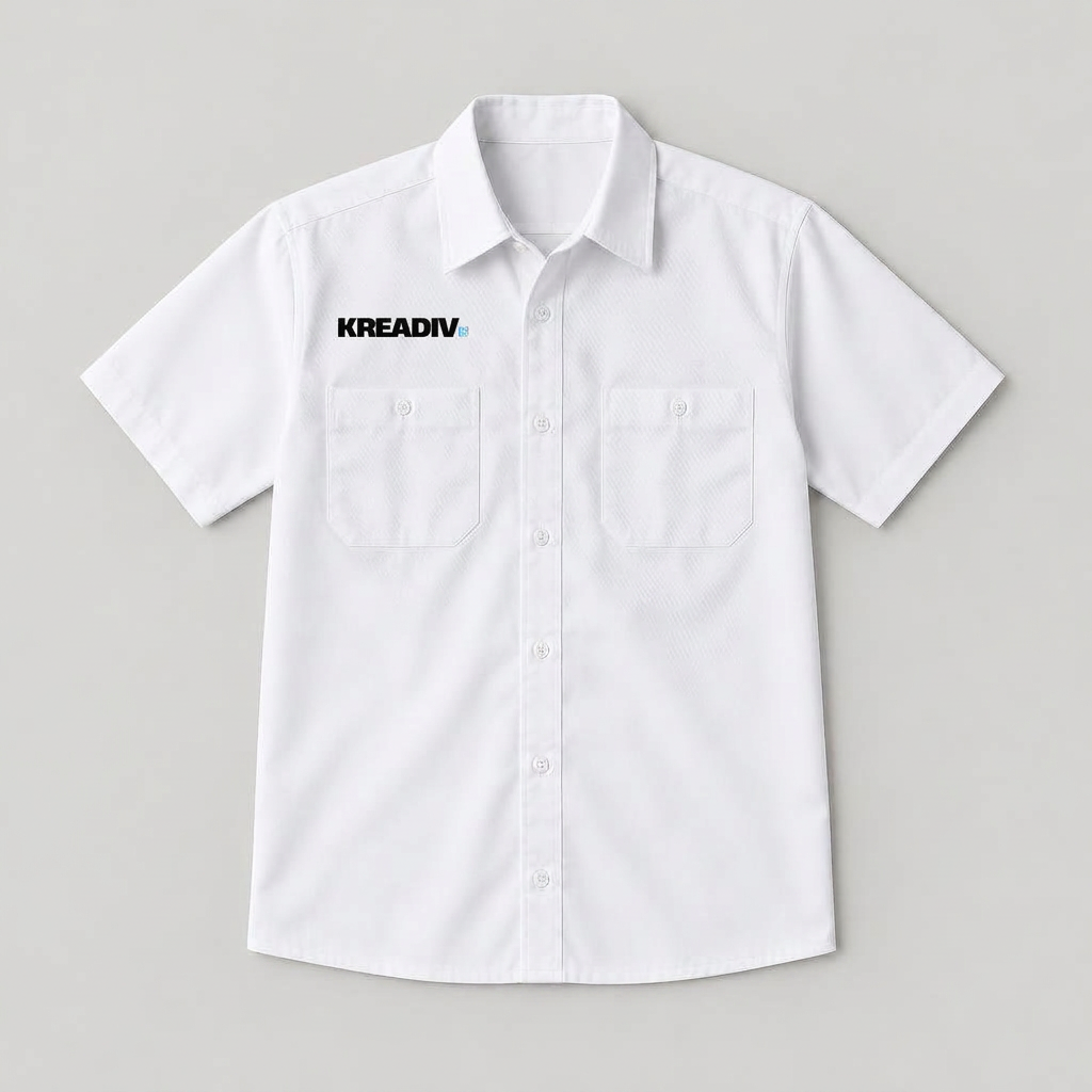 Business Uniforms with the Kreadiv logo, Direct to garment (DTG)