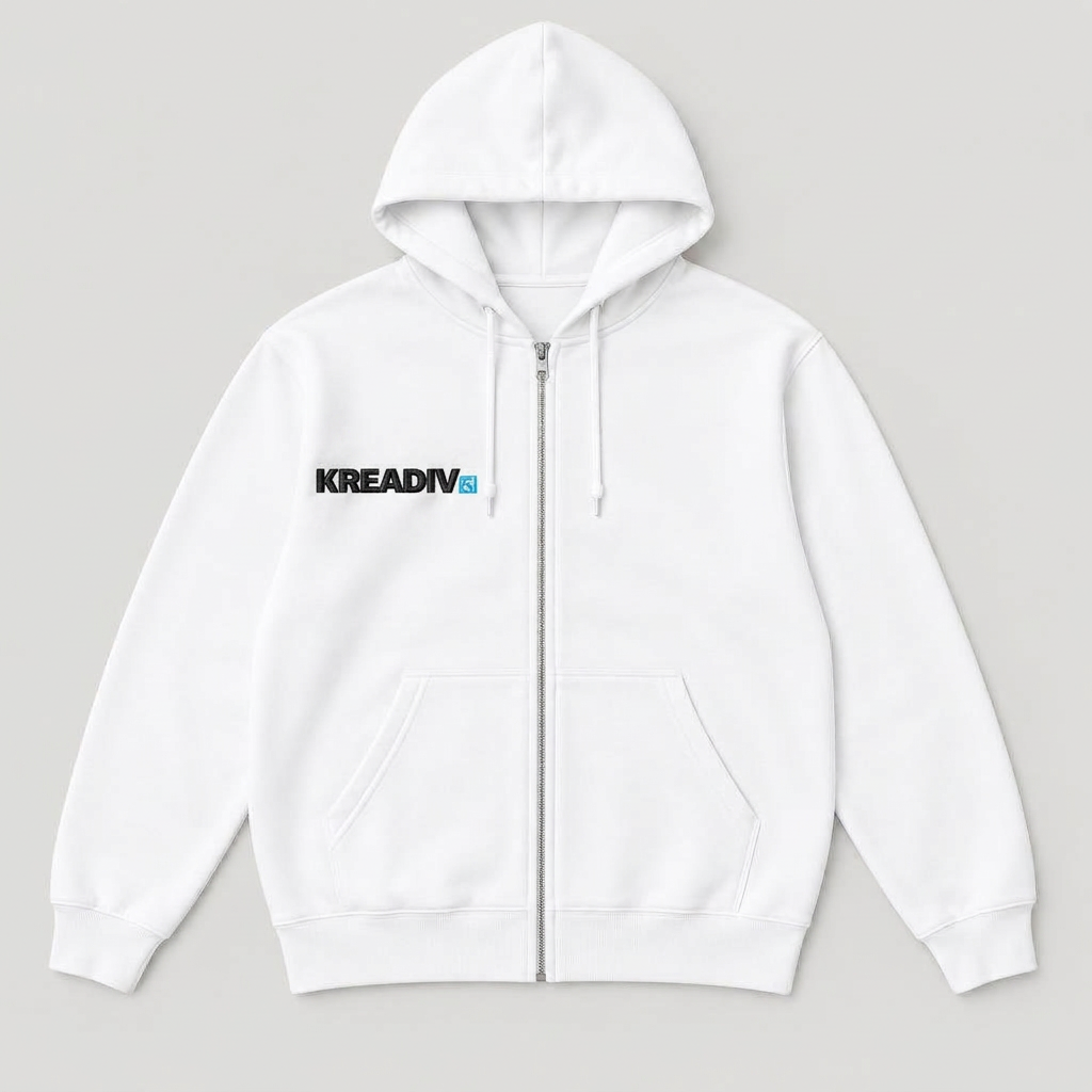 Zip-Up Hoodies with the Kreadiv logo, Embroidery